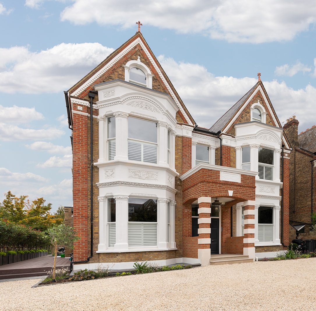 Restored Victorian period home in London featuring sustainable renovation and energy-efficient retrofitting.